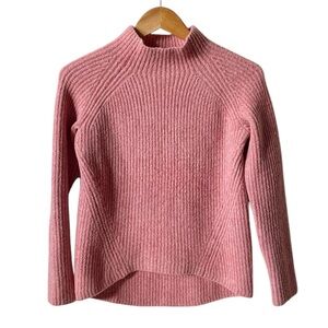 Madewell Northfield pink mock neck sweater size XS